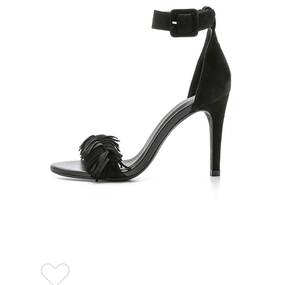 JOIE BLACK "PIPPI" FRINGE SUEDE SANDALS 35.5 - Picture 13 of 14